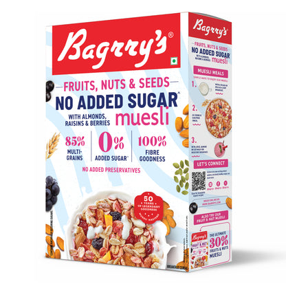 No Added Sugar Muesli- Fruits, Nuts &amp; Seeds
