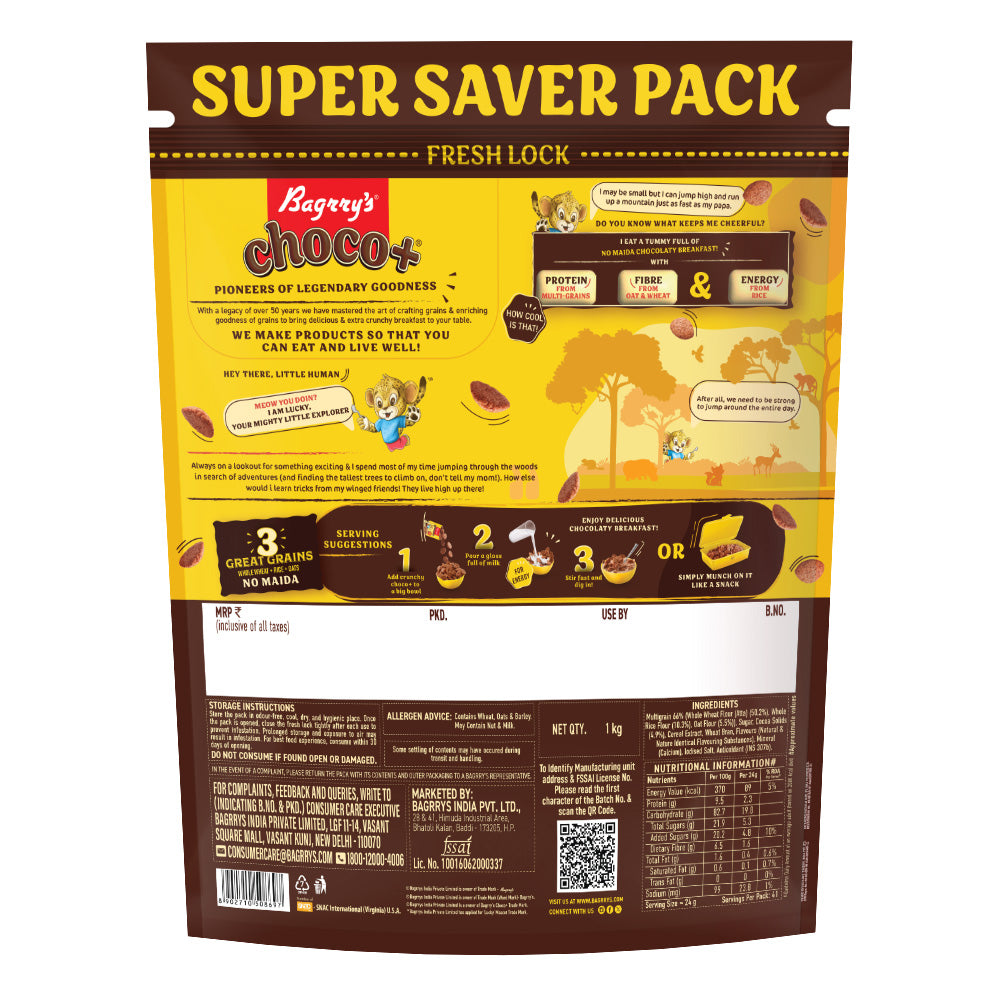 Choco+ with 3 Great Grains (Oats, Whole Wheat, Rice)