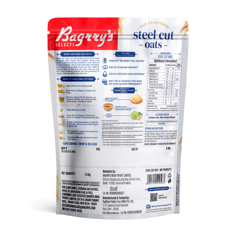 Steel Cut Oats - Old Fashioned