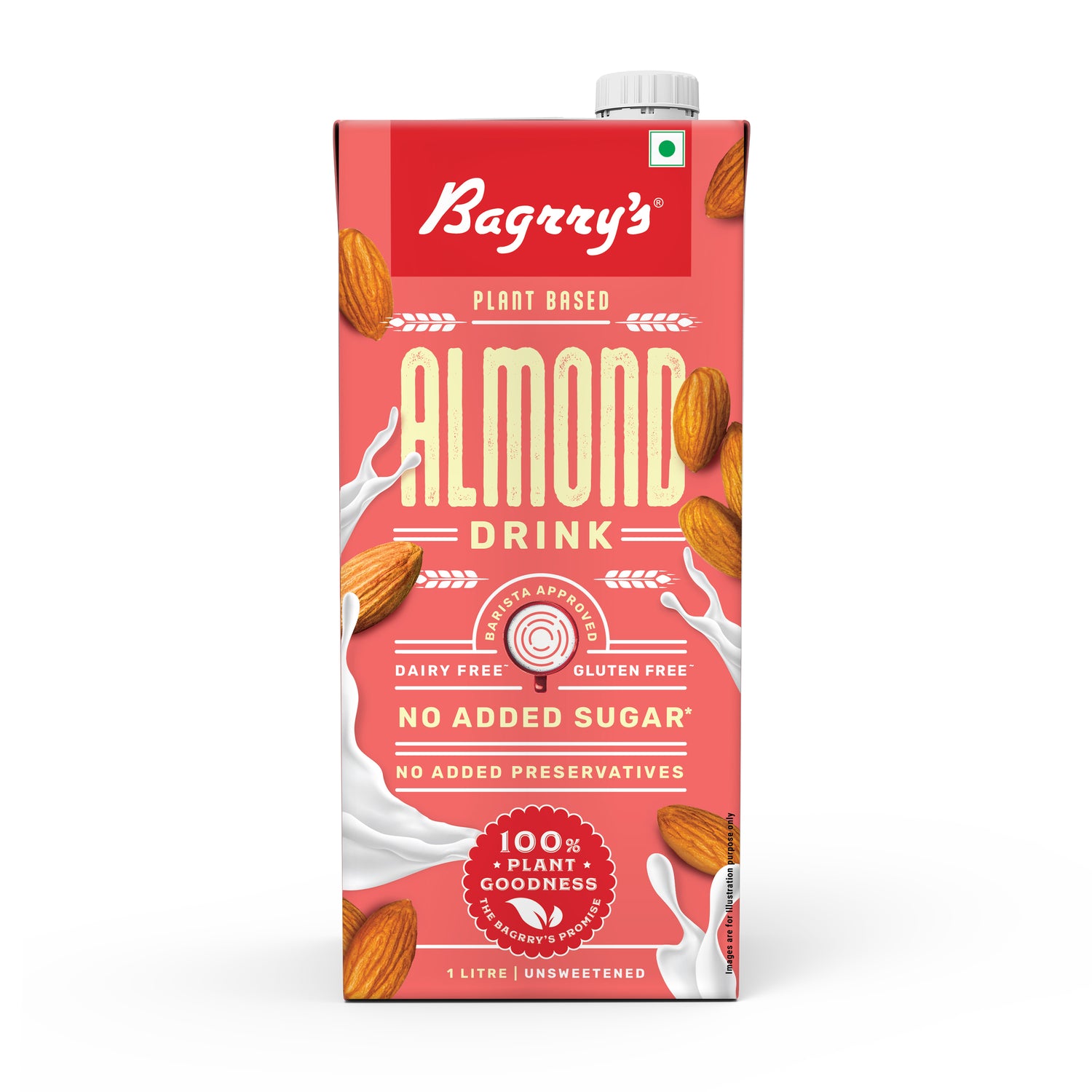 Almond Drink - Plant Based, Gluten Free, 1 Liter