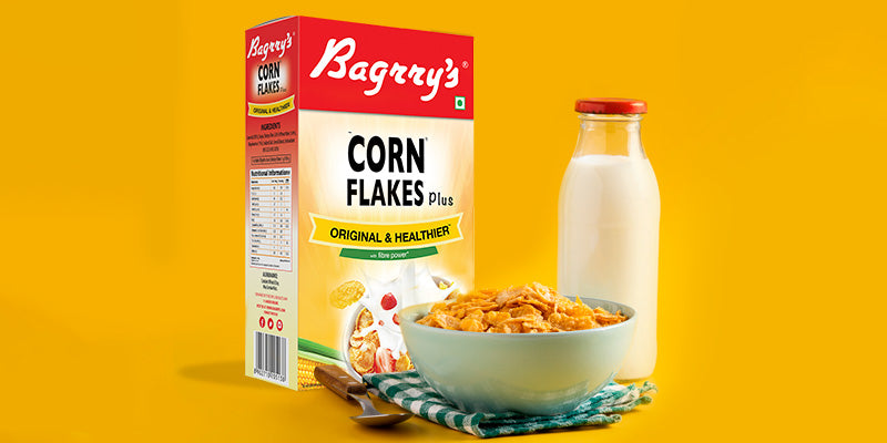 Bagrry's Corn Flakes - Buy 2X Fibre Rich Corn Flakes Online