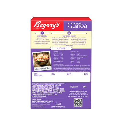 Organic Quinoa - Gluten Free, 500g