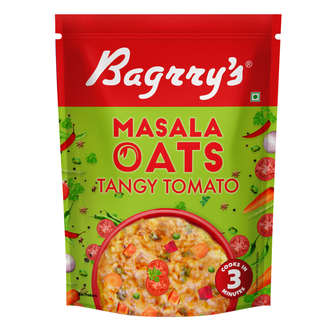 Masala Oats- Tangy Tomato