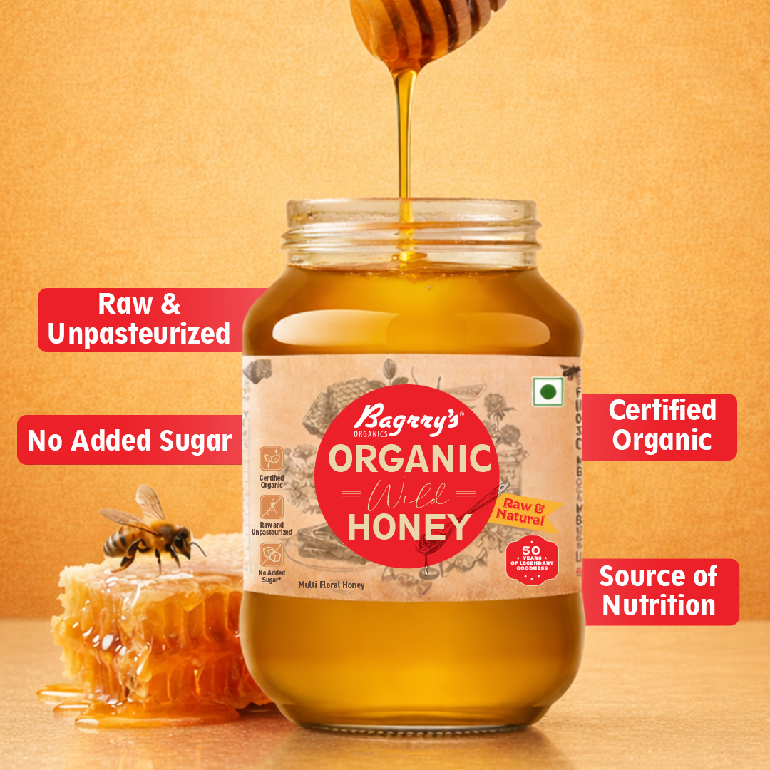 Organic Honey - Raw &amp; Natural, 500g
