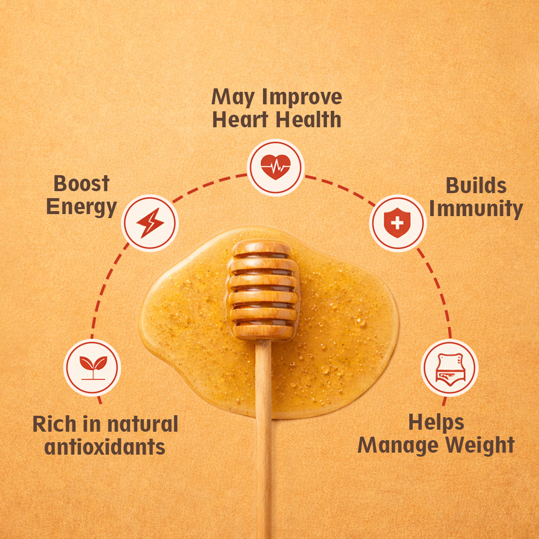 Organic Honey - Raw &amp; Natural, 500g