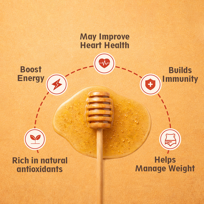 Organic Honey - Raw &amp; Natural, 500g