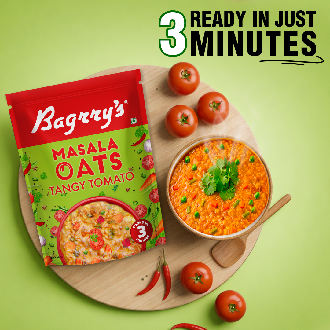 Masala Oats- Tangy Tomato