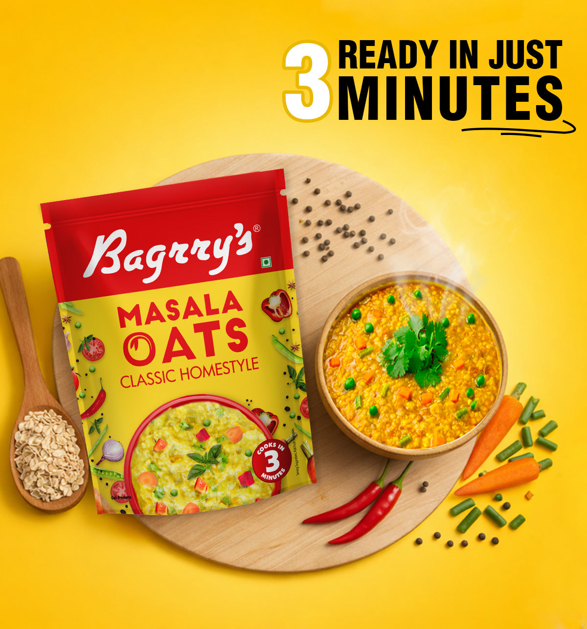Masala Oats Classic Homestyle