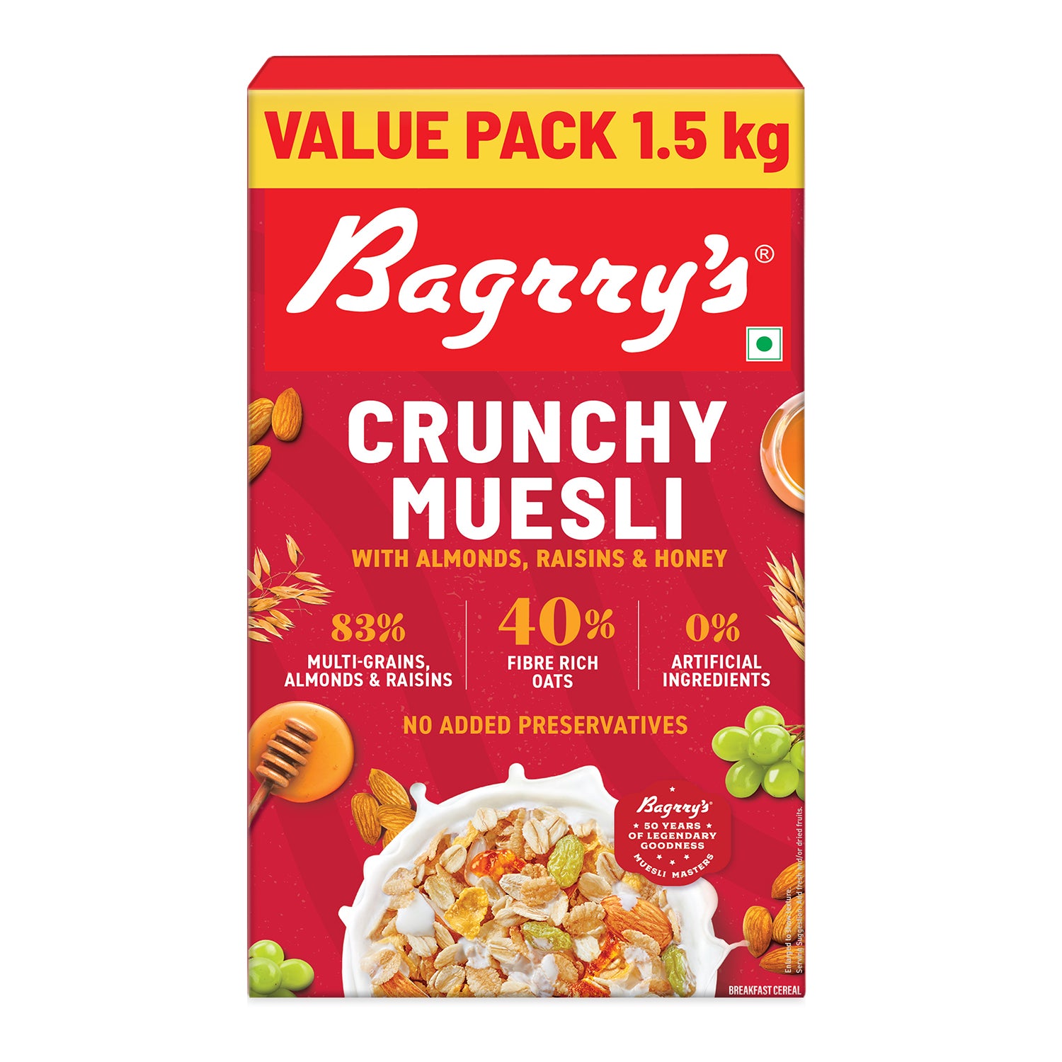 Crunchy Muesli - Almonds, Raisins &amp; Honey