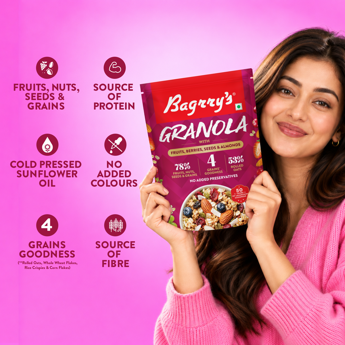 Exotic Fruits Granola - 13 Superfoods, 400g