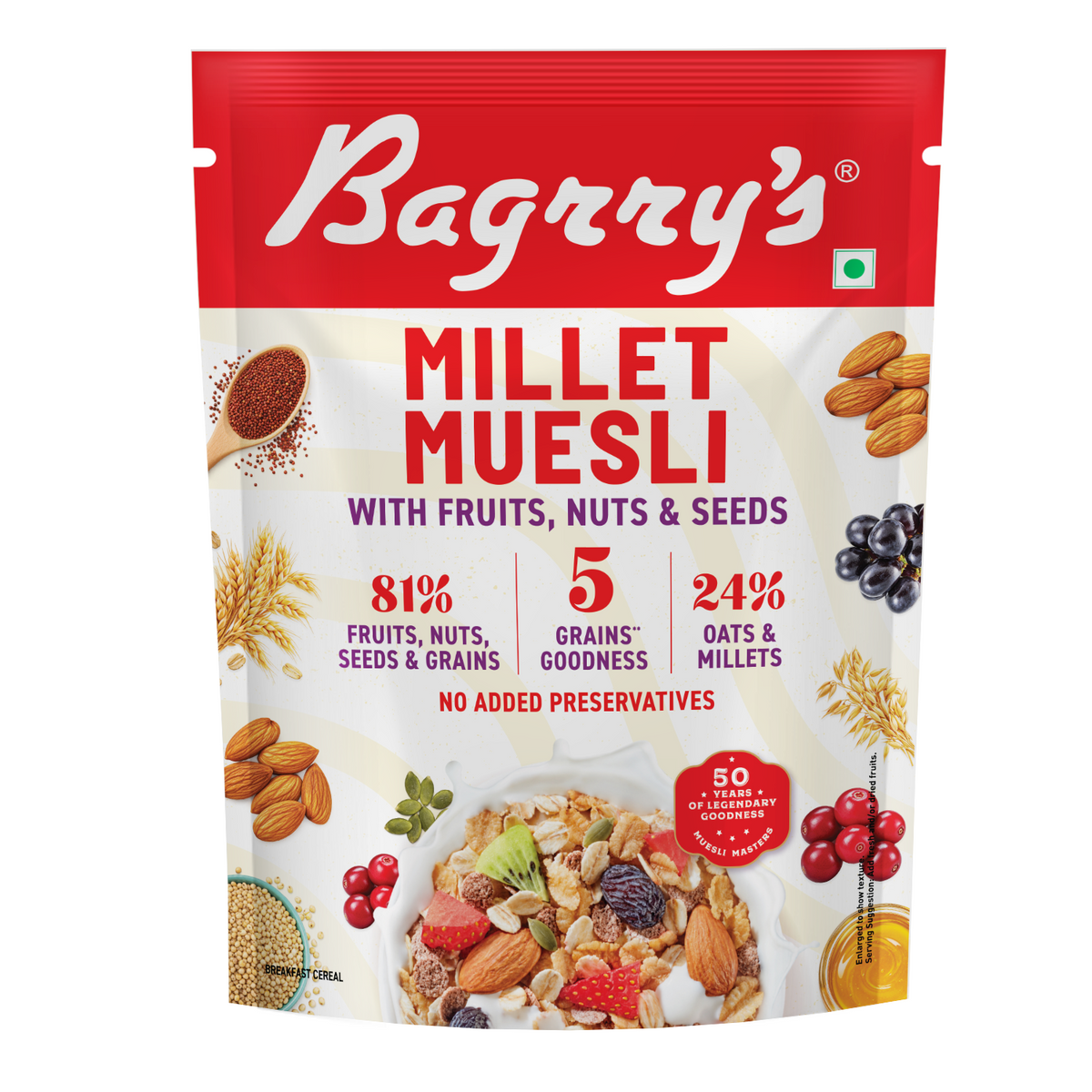 Millet Muesli with Fruits, Nuts &amp; Seeds