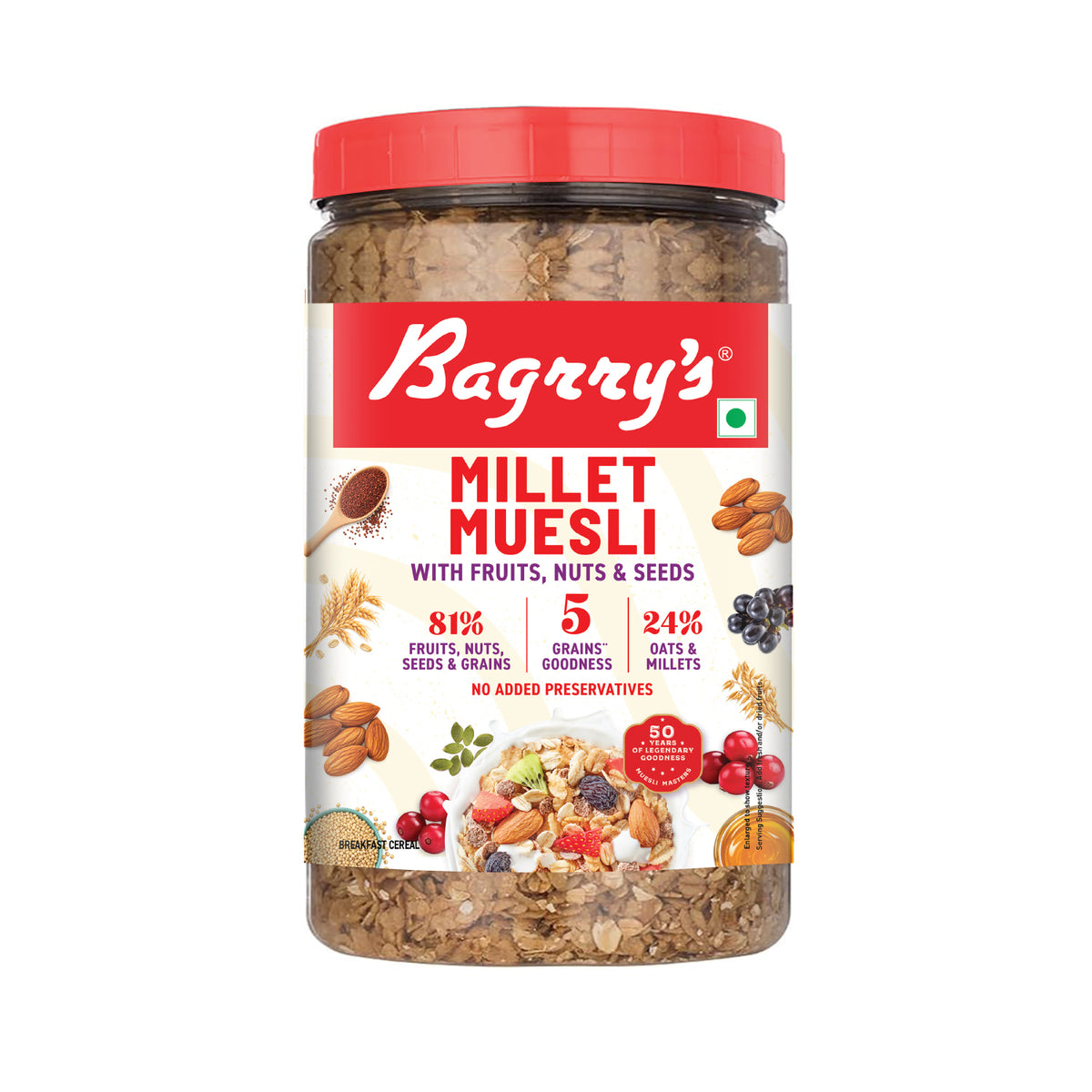 Millet Muesli with Fruits, Nuts &amp; Seeds