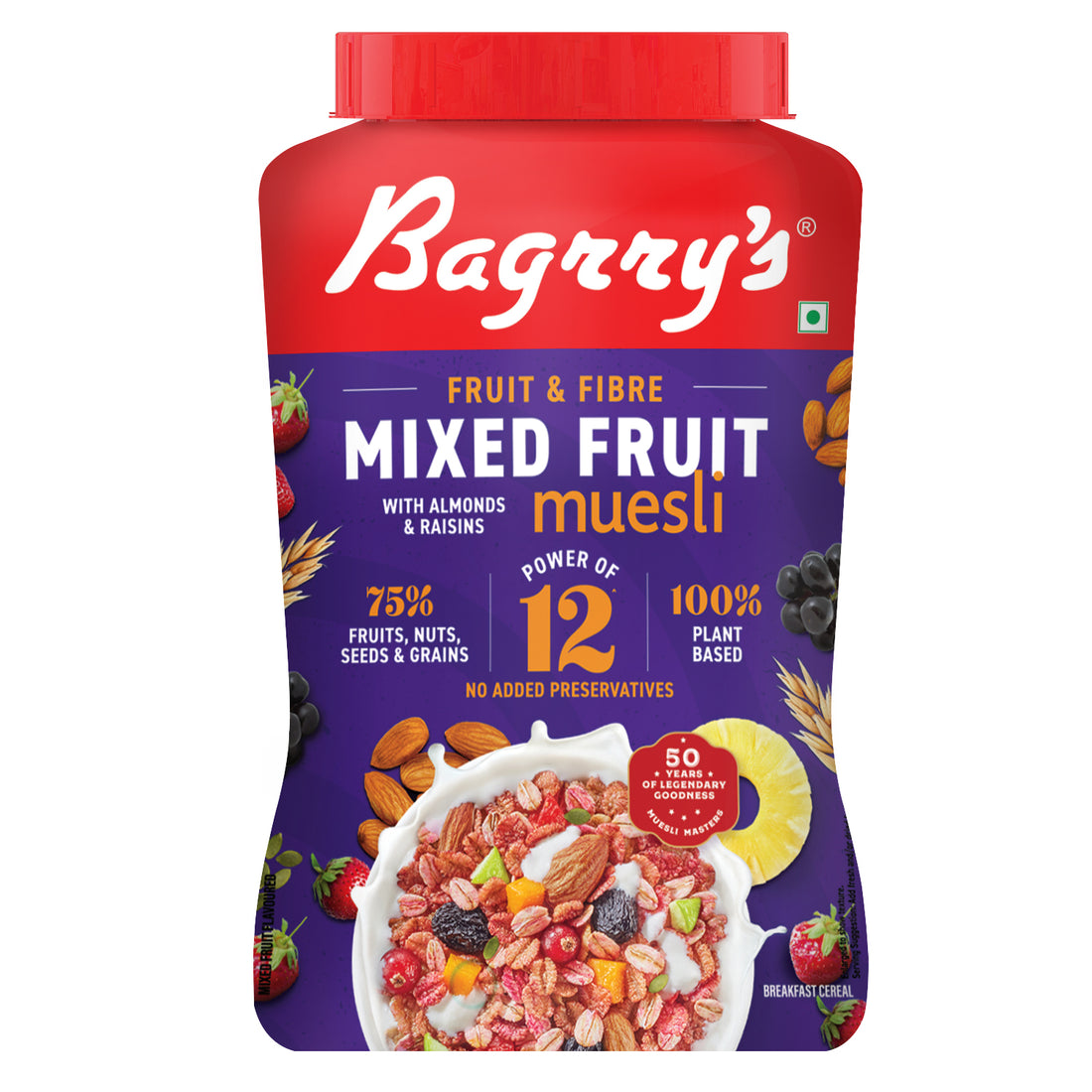 Fruit &amp; Fibre Muesli Mixed Fruit with Almonds &amp; Raisins