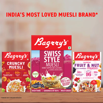 Swiss Style Muesli - High Fibre, Added Bran, 500g
