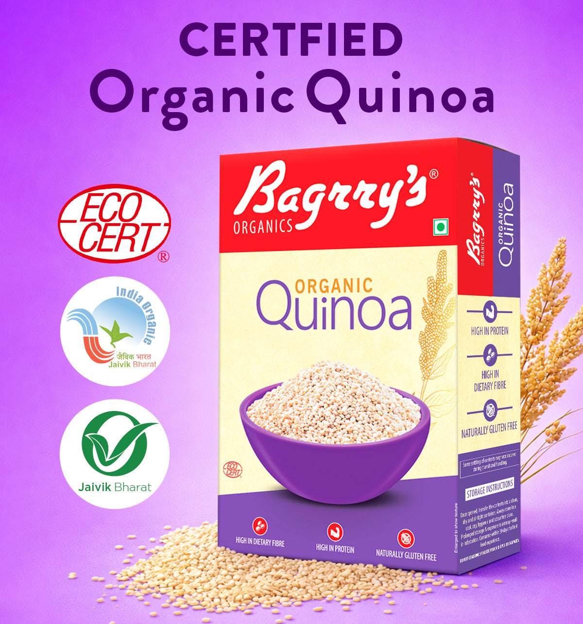 Organic Quinoa - Gluten Free, 500g