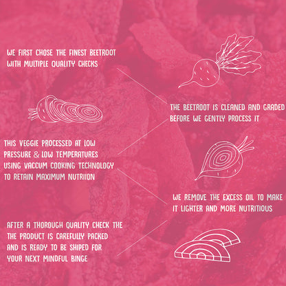Crunchy Beetroot Chips with Spicy Paprika (Pack of 3)