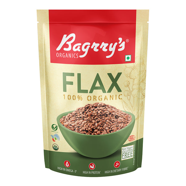 Organic Flax Seeds (Pack of 2)
