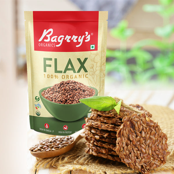 Organic Flax Seeds (Pack of 2)