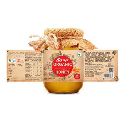 Organic Honey - Raw &amp; Natural, 500g