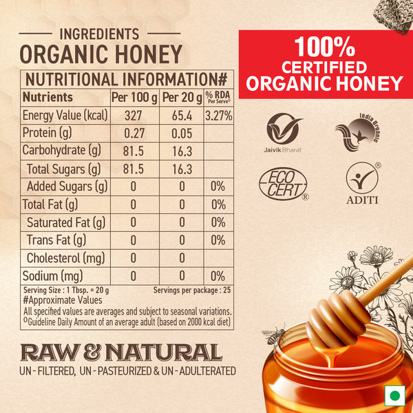 Organic Honey 500 g