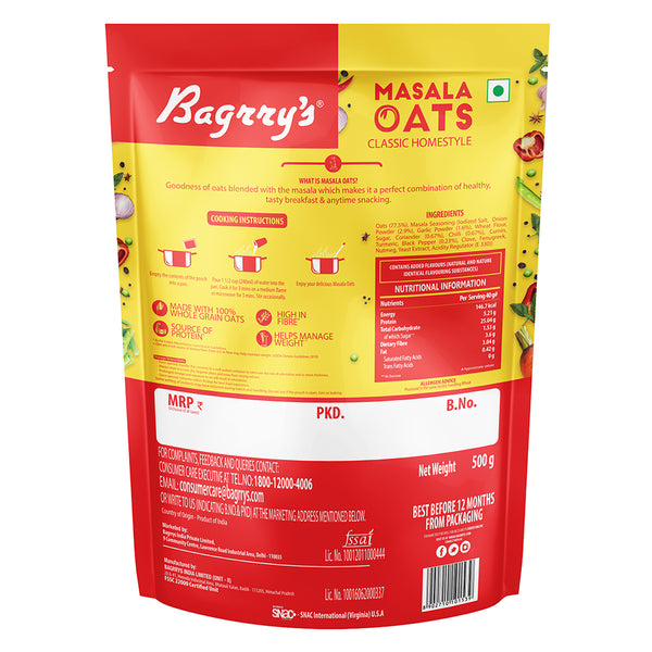 Masala Oats - Classic Homestyle