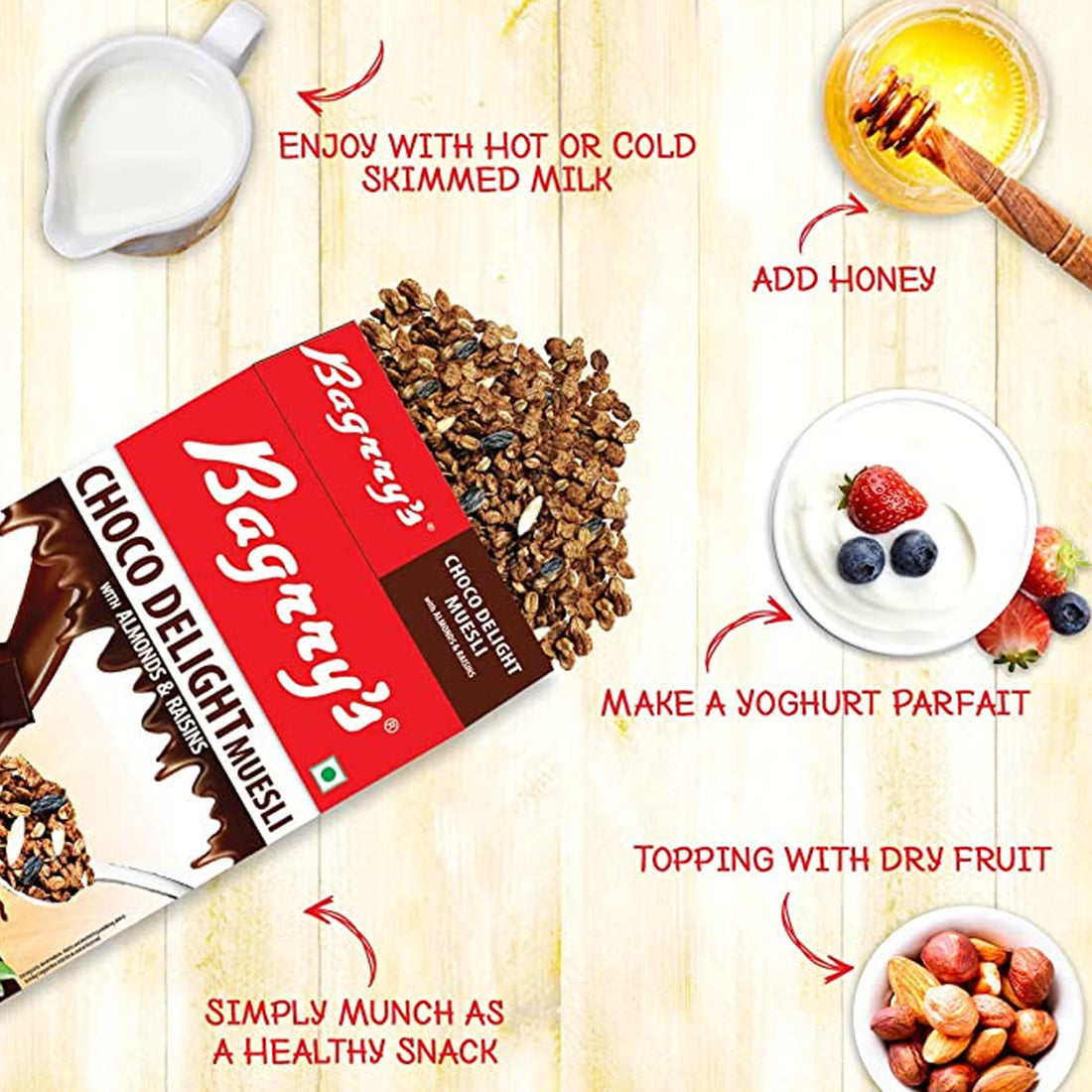 Choco Delight Muesli - Almonds, Raisins